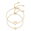 2 Pieces Matching Heart Bracelets – BFF & Mother Daughter Set