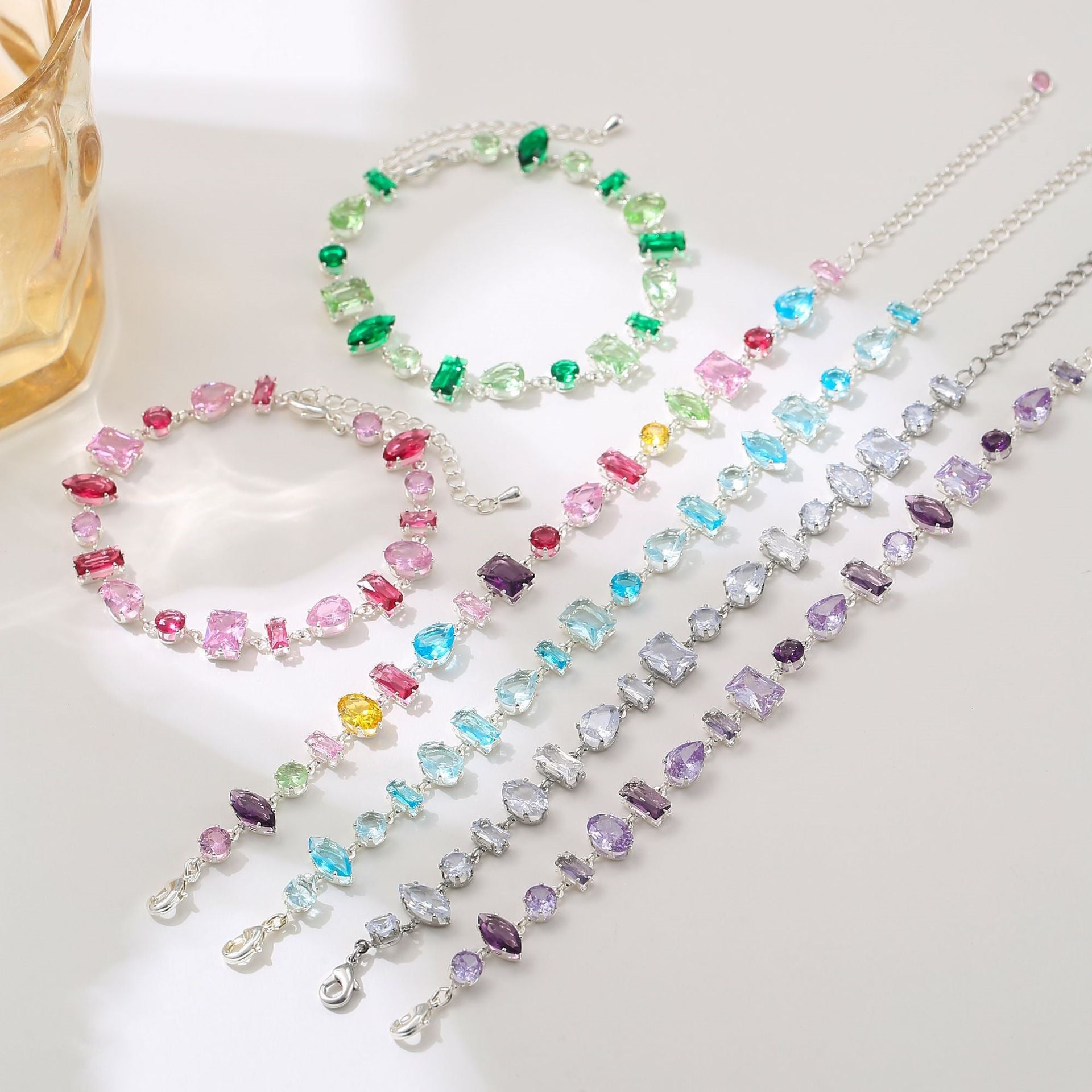 Colorful Multi-Cut Gema Bracelet