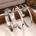 Waterproof & Tarnish-Free 3-Piece Stackable Bangle Set