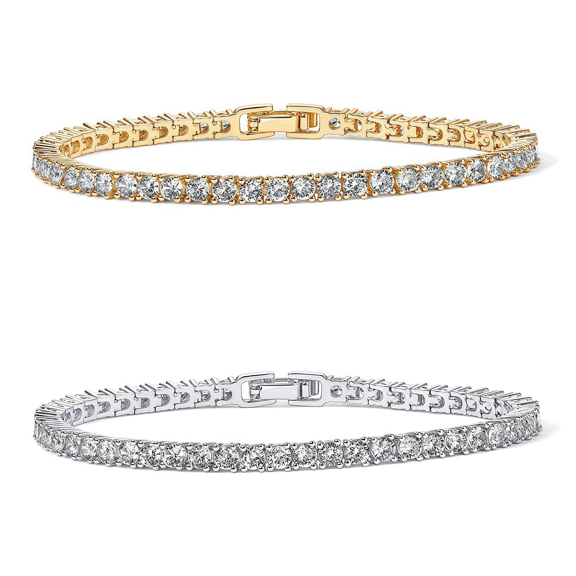 3 mm Cubic Zirconia Tennis Bracelet