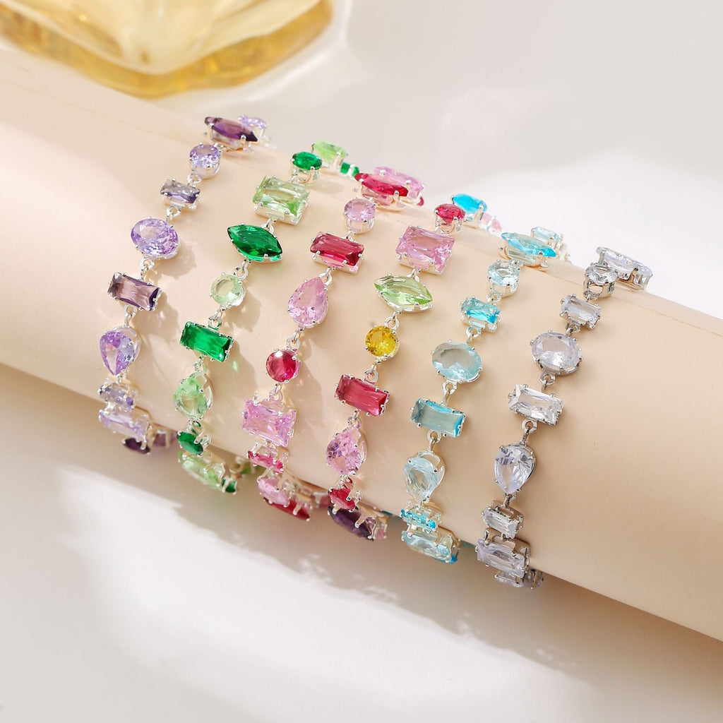 Colorful Multi-Cut Gema Bracelet