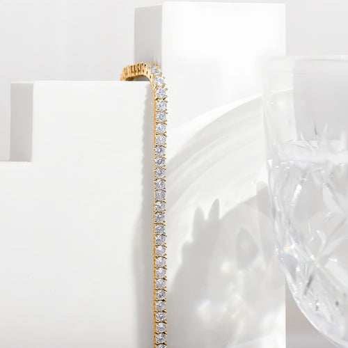 3 mm Cubic Zirconia Tennis Bracelet