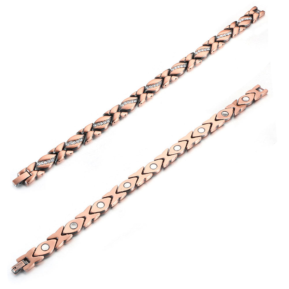 Magnetic Leaf Energy Bracelet - Waterproof & Tarnish-Free