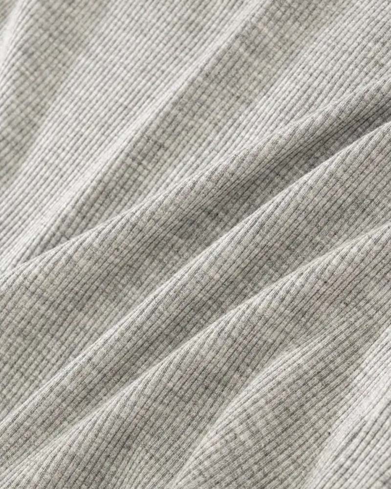 Camiseta sin mangas con sostén integrado de punto canalé liso