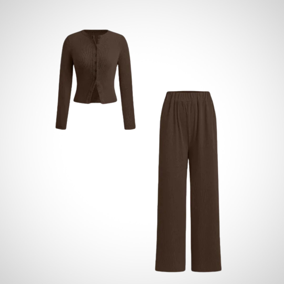 HAYLEY™ - Chic Two-Piece Button Set