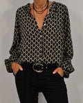 Blusa casual con escote en V