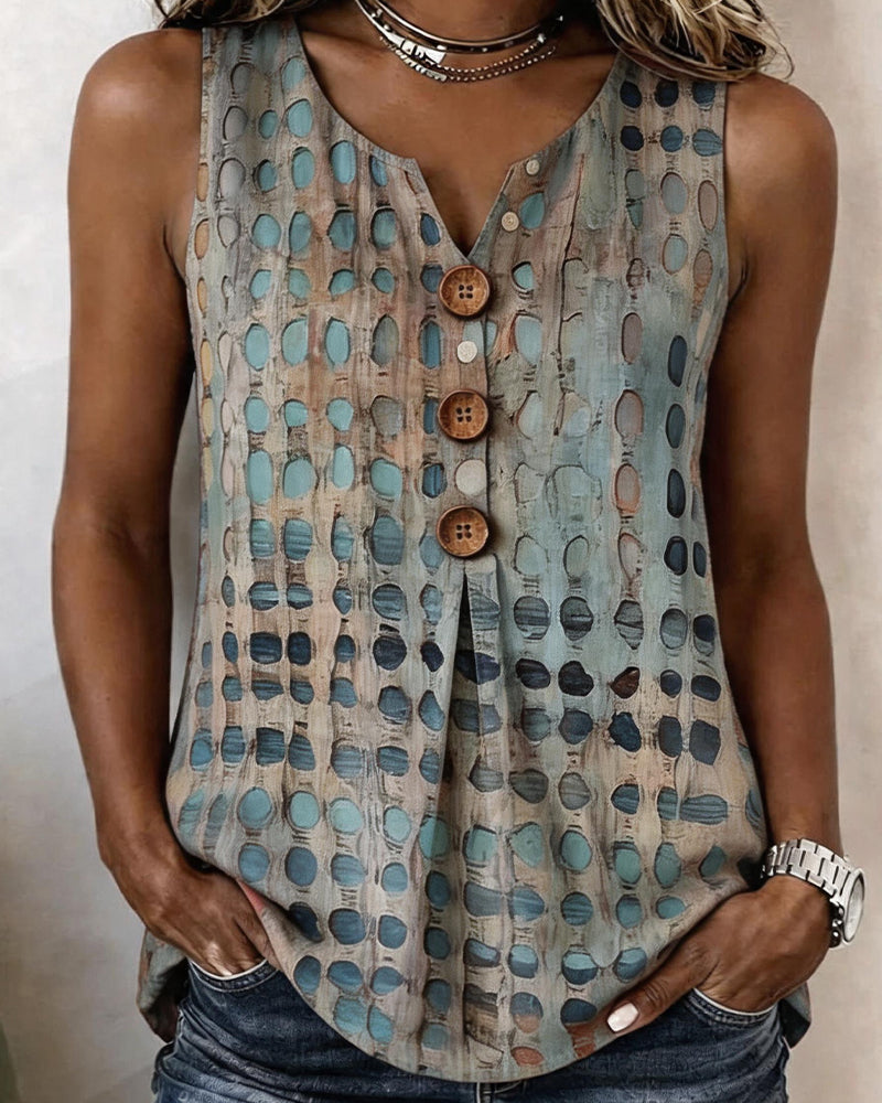 Camisetas sin mangas con estampado de lunares