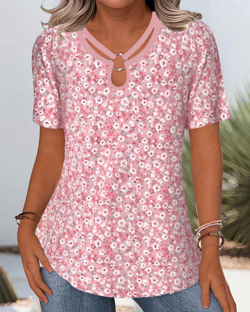 Camiseta estampada casual y cómoda