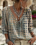 Blusa de lunares con lazos
