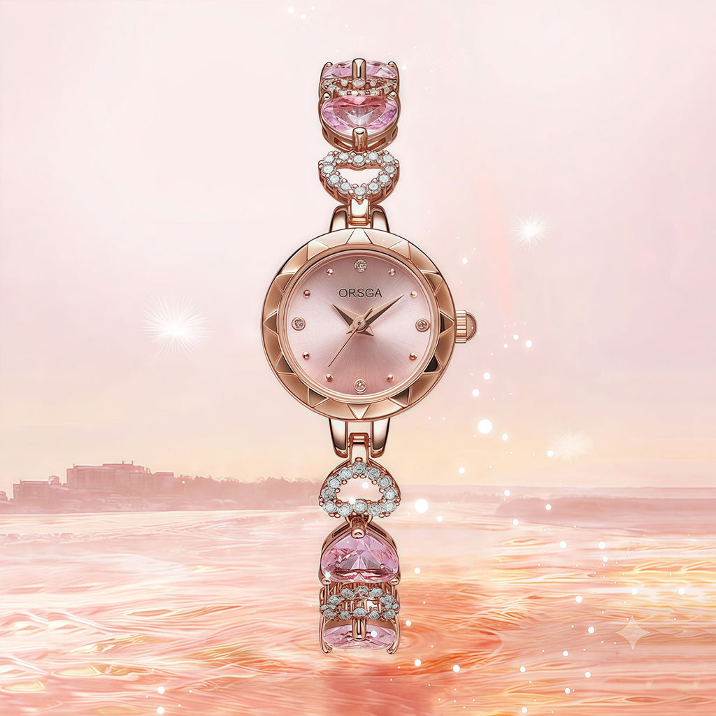 Ocean Heart Crystal Waterproof Watch