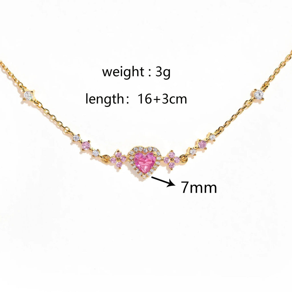 Sweet Pink Bow Crystal Stacking Bracelet