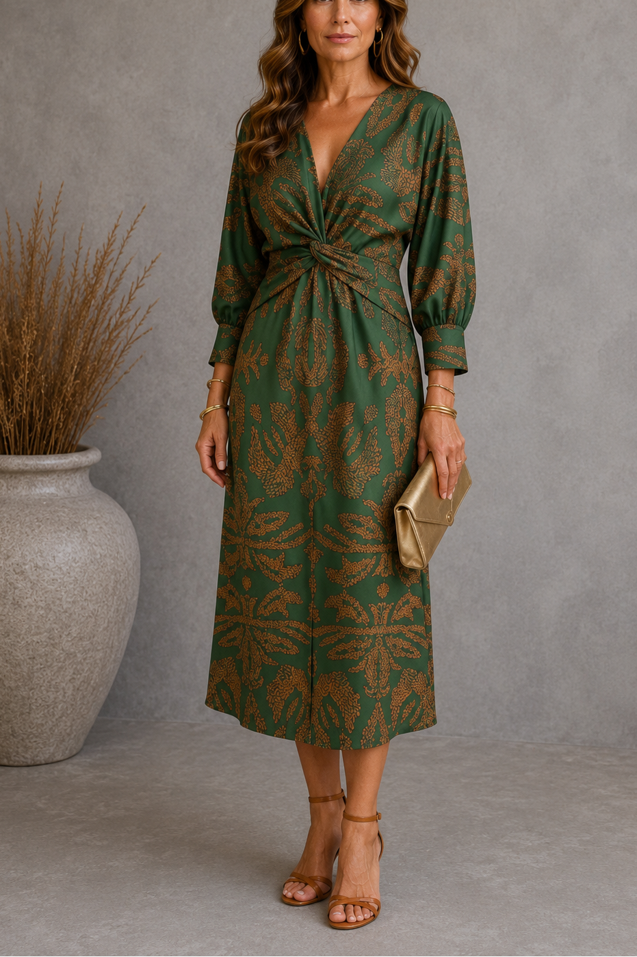 Valentina™ | Vestido midi cruzado
