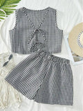 MOESHA™ - Chic Summer Sleeveless Vest and High-Waist Shorts Set
