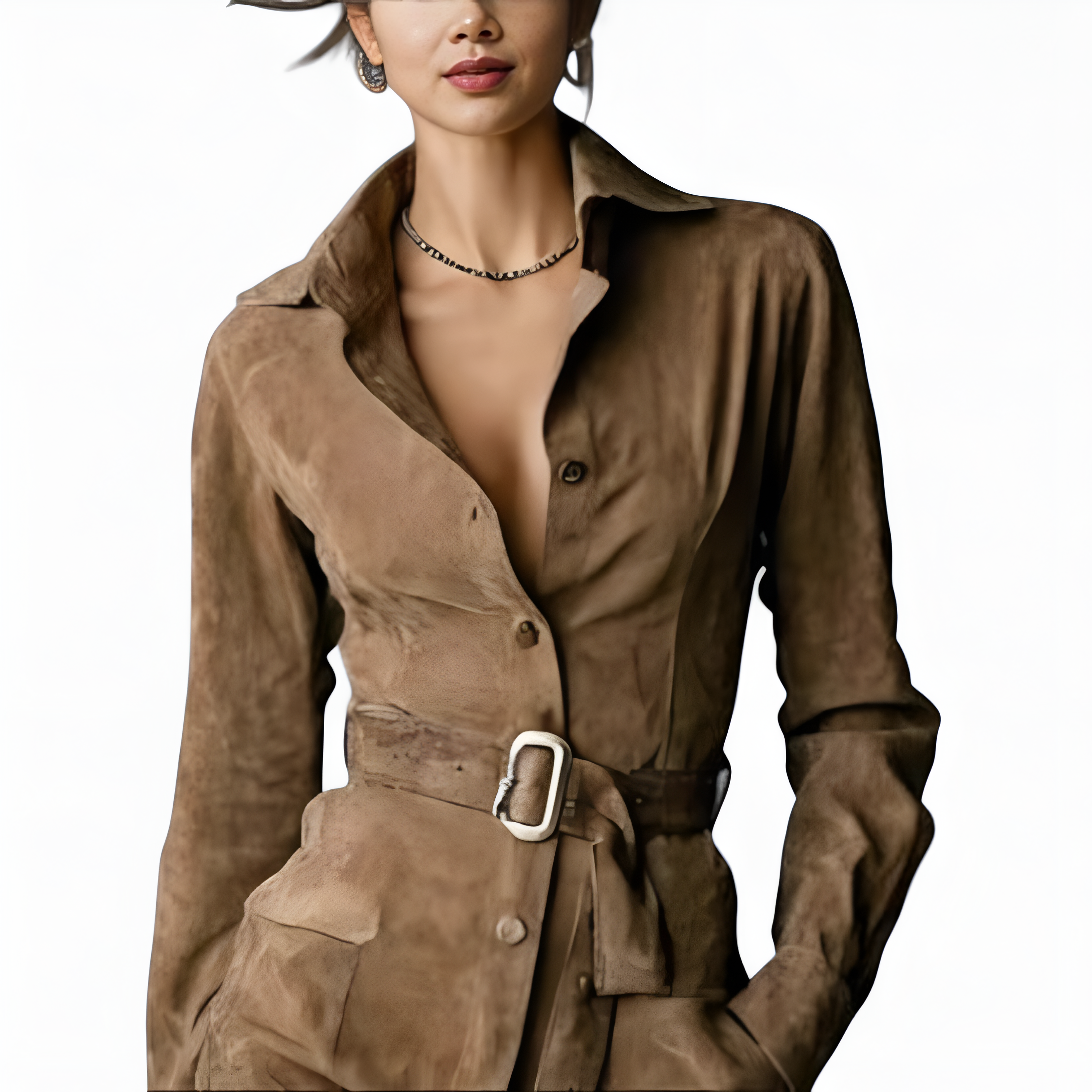 Betty™ Vestido color camello