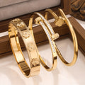 Waterproof & Tarnish-Free 3-Piece Stackable Bangle Set